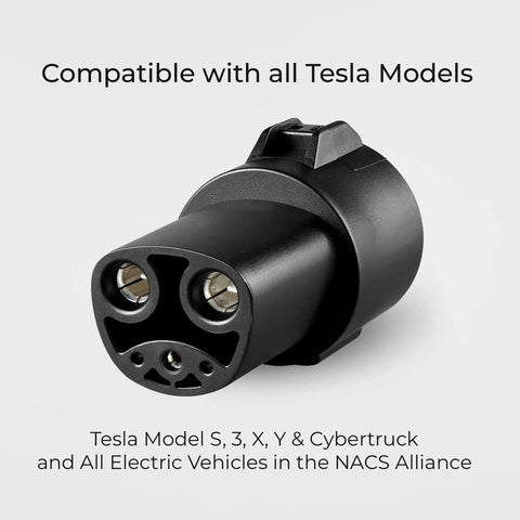 J1772 to Tesla Adapter 80 Amp 240V for All EVs Including Tesla Models S X 3 Y Cybertruck and NACS Alliance, Level 1 and Level 2 Charging