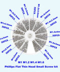Assorted Tiny Metric Screws Kit With 12 Sizes M1 To M1.6 And Lengths From 2Mm To 4Mm 600 Pieces For Electronics Repair