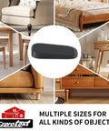 32 Piece Silicone Shims Furniture Levelers Set For Leveling And No Wobble Anti Pads shown with various furniture types