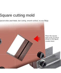 Heavy Duty Hydraulic Crimping Tool And Steel Cutting Machine Dies For Electric Punching. FGQ50 square cutting mold with steel blade.