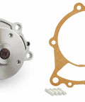 Heavy Duty Engine Water Pump With Direct Fit Gasket And Studs for Nissan 240z 260z 280z 280zx 810 Maxima shows pump, gasket, and studs.