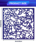 8x8 inch stencil from 3 Pack Knockdown Texture Spray Stencil Drywall Repair Kit With 8x8 Inch Texture Sponges For Plaster Walls And Wood Surfaces DIY Home Improvement Tools For Quick Repairs And A Pro Grade Finish