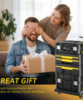 Rolling Tool Box With Wheels, 4-In-1 Modular Organizer System, Stackable Tool Chests With Drawers For Garage Storage