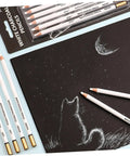 Six Pack White Sketching Pencils For Drawing And Shading Great For Beginners And Artists White Charcoal Pencils For Illustration