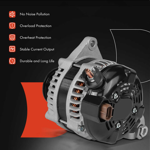 Alternator For Ford Super Duty F Series 2011-2016 6.7L V8 12V 150A With 8 Groove Pulley Clockwise Replacement 104210-292 104210-2920
