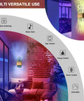 Gold Crystal LED Wall Sconce With Dimmable 3000K To 6000K Color Temperature, Dope Modern Indoor Wall Light in multicolor effect
