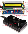 Morse Code Trainer Kit With Pre Soldered PCB And Enclosure Ready To Build For Beginners And Tech Nerds Hands On Electronics Practice Project Kit To Learn Morse Code And Soldering Skills showing CW decoder and key components.