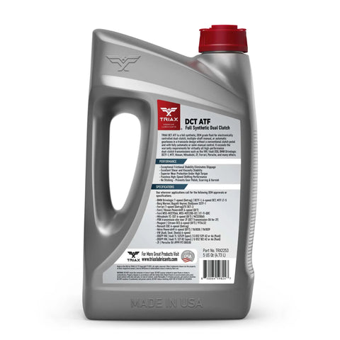 Slick Full Synthetic DCT ATF Transmission Fluid OEM Grade For Direct Shift Gearboxes And Dual Clutch Transmissions 5 Quart Bottle 