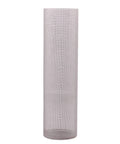 Stainless steel 30-mesh inline filter screen cylinder, front view, 1.5/2 in tri-clamp SS304