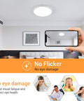 12 Inch LED Flush Mount Ceiling Light 24W Waterproof IP54 For Indoor And Outdoor Use No Fuss Surface Flat Round Fixture Ideal For Bathroom
