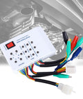 Rugged DIY Friendly Brushless Motor Controller Tester For E Bikes And Electric Scooters with multicolor cables, 115x80x26 mm