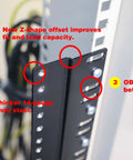 Heavy Duty 5U Rack Converter Adapter Fits 23 Inch To 19 Inch Server Cabinet Rack Mount detail of Z-shape offset and thicker steel construction.