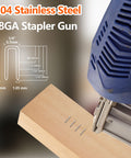 Using 1000 Count 1 Inch Narrow Crown Staples 18 Gauge For Pneumatic And Electric Staple Guns on wood