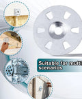 Ranstac stainless steel foam board fastener washer, circular disc with center hole and five slots, 100 pcs HS/DP-07