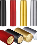 Wine Sealer Caps Set for Bottles PVC Heat Shrink Capsules 200 Pcs Multi Color Black Red Gold Silver