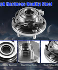 Front Wheel Bearing And Hub Assembly For Jeep Grand Cherokee 2005-2010 And Commander 2006-2010 5-Lug With ABS Drop-In Replacement