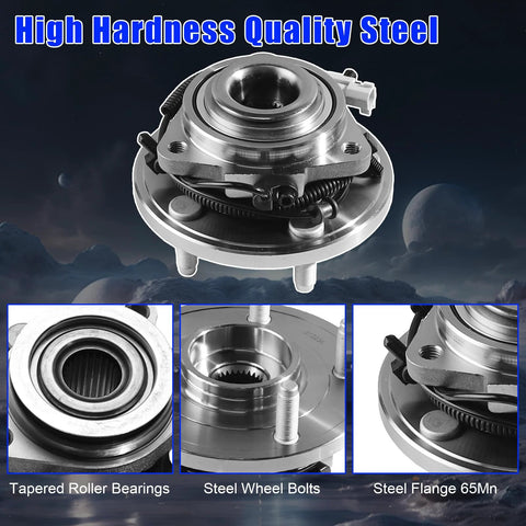 Front Wheel Bearing And Hub Assembly For Jeep Grand Cherokee 2005-2010 And Commander 2006-2010 5-Lug With ABS Drop-In Replacement