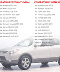 Image showing Hyundai model compatibility list for Hyundai And Kia Engine Oil Filler Cap Replacement 26510-26611 products.