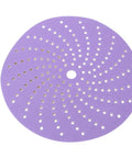 Kick-Ass 6 Inch Ceramic Sanding Discs With Fast Cutting Power And Dust Free Design for woodworking projects, purple sanding disc, hook and loop.
