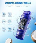 Replacement Water Filter For Pitchers And Dispensers, Adsorbs Ninety Nine Percent Chlorine, Pack Of Six, Upgraded Desenruis Filter