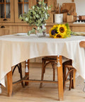 Dining table with 16 Pack Tablecloth Weights With Crystal Teardrop Pendants And Metal Clip Clamps For Glass Table Cover Hangers