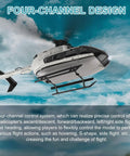 Brushless RC Helicopter With 6 Axis Gyro And Altitude Hold, One Key Takeoff Landing, 2.4GHz Flybarless 4 Channel Remote in flight