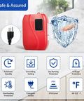 On Demand 110V Tankless Water Heater Electric Wall Mount with safety features and compact design for kitchen or bathroom use.