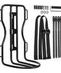 Check Out This Awesome 10 Liter Front Fork Bag That Slaps On Any Bike Scooter Or Ebike For Total Stability Plus The Heavy Duty Alu Rack Holds Your Gear Tight Without Flopping Around. aluminum rack, straps, bolts and washers for bike fork bag