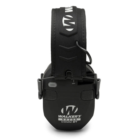 Razor Electronic Quad Muffs With Bluetooth 360 Degree Sound Capture 4 Microphones 23 dB NRR Hearing Protection For Range Shooting Black Includes 2 AAA Batteries