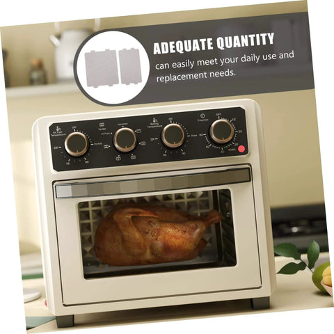 Microwave with roasted chicken inside, highlighting Microwave Filter Replacement Mica Flakes Insulation Sheets For Microwave Oven DIY Kit for heat safety.