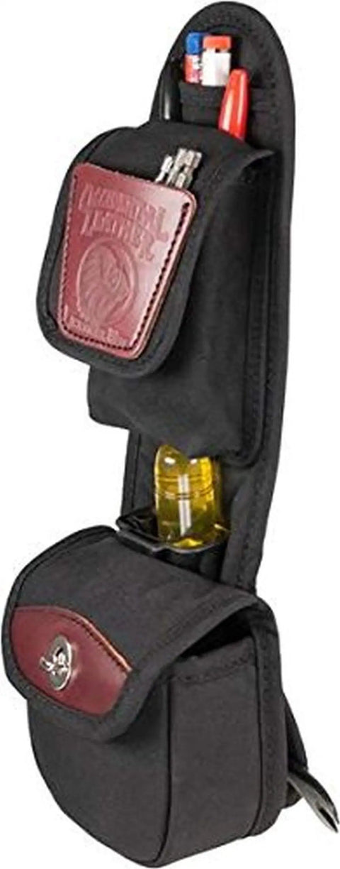 Stronghold Clip On Insta Vest Package With Padded Phone Holster 18 Pockets And Tool Holders, black fabric with tools visible