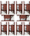 Heavy Duty Bolt On Driveway Gate Hinges Adjustable With Greasable Zerk Fittings tough as nails, viewed from above, showcases five pairs.