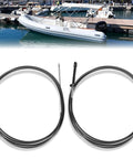 Gen2 2-Pack Boat Throttle And Shift Cables For Mercury MerCruiser Force Outboard Engines, 15 Ft Length in marina setting