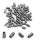 50 Pack M3 x 6mm Set Screws In 304 Stainless Steel With Internal Hex Allen Head Drive Cup Point And Cone Point Socket Grub Screws For Towel Racks Door Knobs And Hardware Projects Pro Grade.