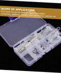 Open storage case of All In One DIY Eyeglass Repair Tools Kit With Nose Pad Screws And Maintenance Gear For Quick Fixes