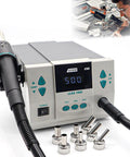 Hot Air Rework Station With Digital Display And Sleep Mode, 110V 1000W, 7 Nozzles, Adjustable Temperature, Desoldering Gun, BGA Pro Grade Rework Tool For Soldering