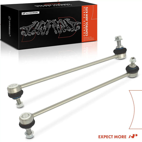 Two Front Sway Bar End Links Replacement Kit For Volvo S60 S80 V70 XC70 XC90 1999 To 2014 Includes Durable Stabilizer Links