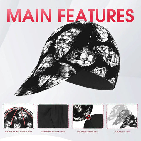 Reversible Welding Cap Skull Style With 260g Martin Fireproof Outer Fabric And 100 Percent Cotton Lining Heat Resistant Welders Cap