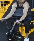 Curl Machine Attachment For Your Workbench With 200 Lb Capacity Plate Loaded Bicep Builder Station in use
