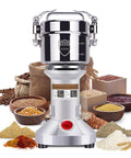 Beast 2000W Grain Grinder Mill With 550g Capacity Stainless Steel High Speed Pulverizer ideal for dry grains and coffee beans.