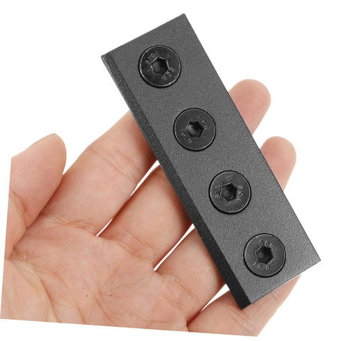Heavy Duty Replacement Sliding Barn Door Track Connector Set With Mending Plate For Rock Solid Stable Repairs And Ultra Smooth Finish
