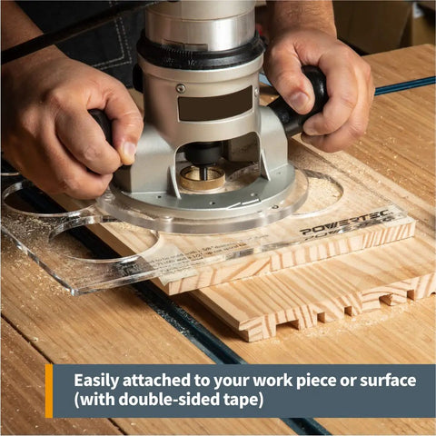 Clear Acrylic Inlay Template Kit Dead Simple Layouts For Woodworking Circle And Grommet Guides, routing precision with acrylic stencils.