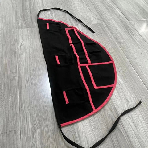 Heavy Duty Workhorse Sewing Organizer Belt With Industrial Stitching And Multipocket Tailoring Girdle on a wooden floor.