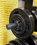 Adjustable Gym Weight Pin With Spring Clip Collar For 2 Inch Barbell Plates Easy Insertion Secure Lock on gym equipment