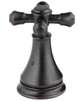 Oil Rubbed Bronze Cross Roman Tub Faucet Handle Set Of 2 In Venetian Bronze Finish ergonomic design for classic bathroom upgrades