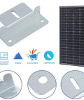 Heavy Duty Solar Panel Z Bracket Set For RVs, Boats, Trailers And Yachts, Off Grid Systems Tough As Nails Lightweight Aluminum Mounting Brackets Corrosion Free Fits 50W To 150W Panels 4 Pack