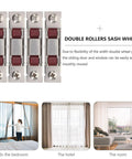 Four Piece Double Flat Wheel Sliding Window Rollers And Wardrobe Slider Pulleys Crafted From Premium Stainless Steel for smooth sliding.