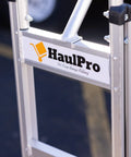 Close-up of aluminum frame on Dual Handle Stair Climbing Hand Truck With 500 Pound Capacity Aluminum Dolly For Heavy Appliances