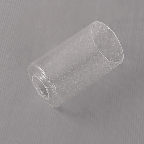 Seeded Glass Lamp Shade Three Pack Clear Cylinder Replacement Globes For Pendant Lights Wall Sconces And Chandeliers