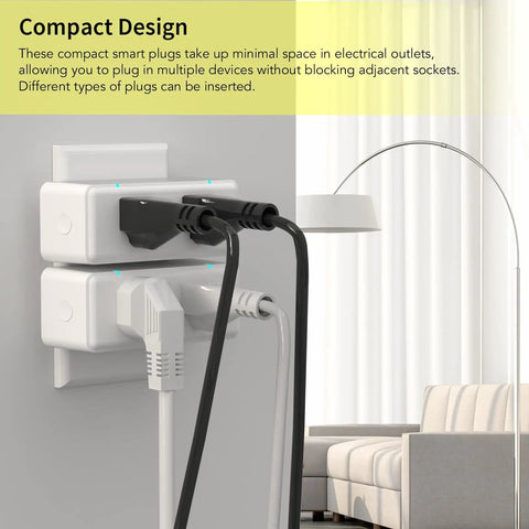 Z Wave Dual Outlet Smart Plug With Independent Sockets, Hub Required, Long Range LR Repeater plugged into wall